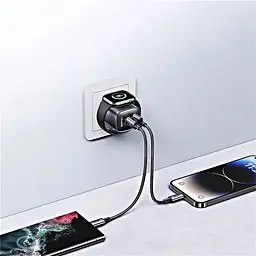 МЗП Usams US-CC293 T67 Multifunctional iWatch Charger 20W (1USB-A/1C) Tarnish - мініатюра 5