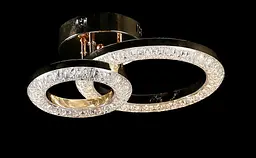 Люстра стельова LED Splendid Ray LT8003/1+1, 80W, золото, білий, сучасний стиль з пультом, димер - мініатюра 3