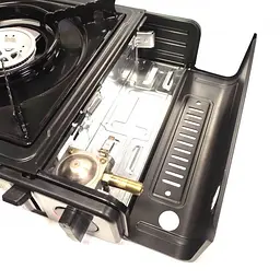 Туристична портативна газова плита пальник Portable Gas Stove BDZ-155-A з перехідником - мініатюра 6