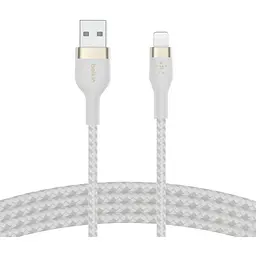 Дата кабель USB 2.0 AM to Lightning 1.0m white Belkin (CAA010BT1MWH)