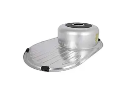 Мийка врізна Brinex 770х500х180мм 1 7750, Satin 0,8мм BRIN7750SAT08 - мініатюра 5