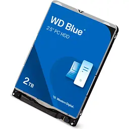 Жорсткий диск 2.5` WD Blue HDD 2TB SATA 128MB (WD20SPZX) [106842] - мініатюра 2