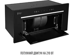 Витяжка вбудована Perfelli DESIGN FILINI 6 NERO - мініатюра 3