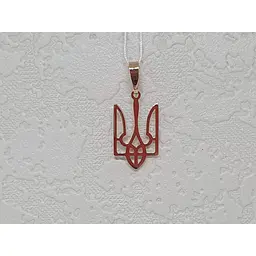 Золота підвіска Favoritum Тризуб. 310167_Б - мініатюра 2