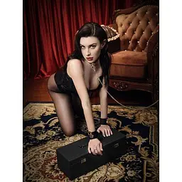 Розкішний нашийник з повідцем Zalo Collar and Leash Set Black, чорний - мініатюра 2