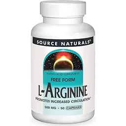 Амінокислота Source Naturals L-Arginine 500 mg, 50 капсул