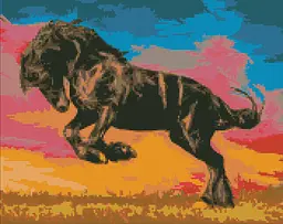 Набір з алмазною мозаїкою Величний мустанг AMO7354, 40x50 см