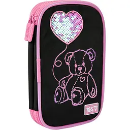 Пенал м'який Yes PH-35 Pink Bear з LED (533777)