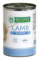 Вологий корм для цуценят всіх порід з ягнятиною Nature's Protection Puppy Lamb, 800г