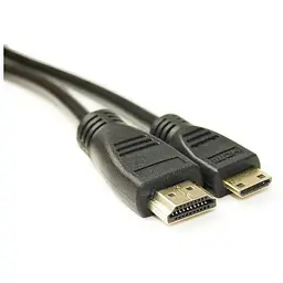 Кабель мультимедійний HDMI A to HDMI C (mini), 2.0m PowerPlant (KD00AS1273)