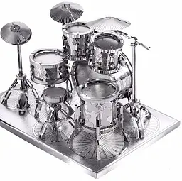 Колекційна модель PIECECOOL DRUM SET SILVER P032-S - мініатюра 3