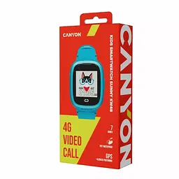Смарт-годинник Canyon Sunny KW-48 Video 4G GPS Games Music Blue (CNE-KW48BL) - мініатюра 6