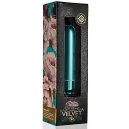 Матова віброкуля Rocks Off RO-90mm Touch of Velvet Peacock Petals, 9х1.6 см (зелений) - мініатюра 3