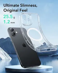 Матовий чохол ESR Zero Clear Case (HaloLock) Frosted Black для iPhone 16 Plus (1A7720202) - мініатюра 3