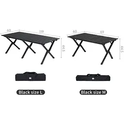 Складаний стіл Naturehike Star Jane T01 CNK2550JJ018, 89х60 см, вуглецева сталь, бежевий - мініатюра 2