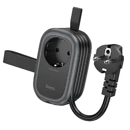 Мережевий подовжувач Hoco NS7 Sharp 1 position (PD20W/1C2A) Desktop Socket Black