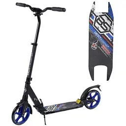 Самокат Best Scooter 84х14х33 см Чорно-синій 000231521