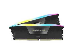 Пам'ять для настільних комп'ютерів Corsair 32 GB (2x16GB) DDR5 6000 MHz Vengeance RGB Black (CMH32GX5M2B6000C38) - мініатюра 2