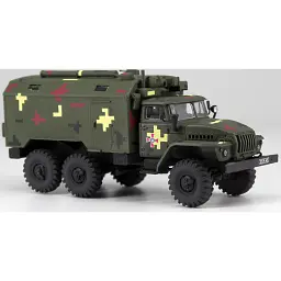 Конструктор ICM Holding автомобіль з кузовом-фургоном ЗСУ Урал-43203 - мініатюра 4