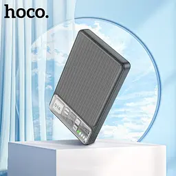 Універсальна мобільна батарея Hoco Q18 Tourer 22.5W fully compatible with magnetic fast charging 10000mAh чорний 6942007605182 - мініатюра 5