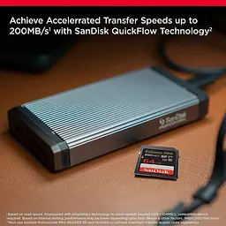 Карта пам'яті Sandisk 64GB SD C10 UHS-I U3 R200/W90MB/s Extreme Pro V30 (SDSDXXU-064G-GN4IN) - мініатюра 2
