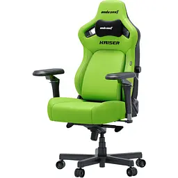 Крісло геймерське Anda Seat Kaiser 4 V2 Size XL до 180 кг ігрове Cyber Green PVC (AD12YDDC-XLL-20-C-PV/C-03) - мініатюра 3