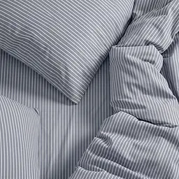 Підковдра двоспальна з вареної бавовни 180х220 DENIM STRIPE COSAS (2200000049209) - мініатюра 2