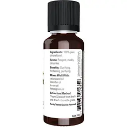 Олія цитронелли Now Essential Citronella Oil 30 ml - мініатюра 2