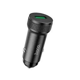 Адаптер автомобільний HOCO Level single port car charger Z49A 18W QC3.0 чорний - мініатюра 3