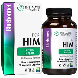 Комплекс для Нього Підтримка фертильності Bluebonnet Nutrition Intimate Essenitals For Him Fertility Support Multivitamins 60 вегетаріанських капсул - мініатюра 2
