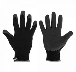 Рукавички захисні Bradas TERMO GRIP BLACK латекс размер 8 RWTGB8