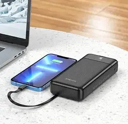 Універсальна зарядна батарея Power Bank Borofone BJ20A Mobile 20000 mAh (Чорний) - мініатюра 5