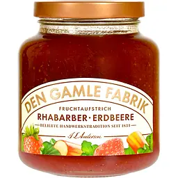 Джем Den Gamle Fabrik з ревенем та полуницею 380 г