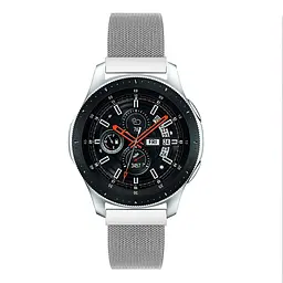 Металевий ремінець Watchbands Milanese Loop Samsung Galaxy Watch 46mm Silver Samsung Gear S3 - срібний (WB004METALGREY20MM) - мініатюра 3