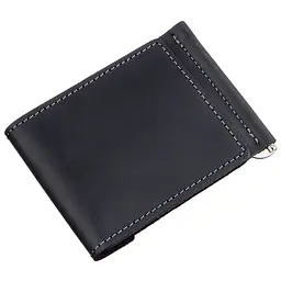 Шкіряний затиск для купюр GRANDE PELLE 8х11х1 см acs0015761 - мініатюра 2