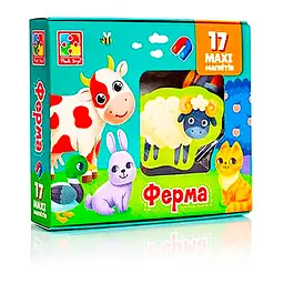 Набір магнітів MAXI "Ферма" Vladi Toys VT3106-24, 17 шт - мініатюра 3