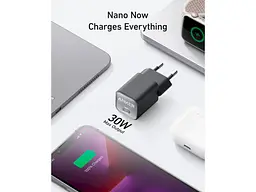 Мережевий зарядний пристрій ANKER PowerPort 511 Nano III GaN 30 W 1xUSB-C PIQ3.0 White (A2147G21) - мініатюра 6