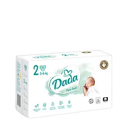 Підгузки Dada Pure Care Mini розмір 2 3–6 кг 35 шт (Pure Care2)