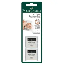 Гумка Faber-Castell «Клячка», біла, 2 шт у блістері (31706)