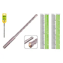 Бур по бетону Alloid SDS-plus S4 8x160 мм (FH-08160) - мініатюра 3