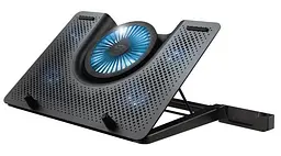 Підставка для ноутбука GXT 1125 Quno до 17.3 BLUE LED чорний Trust teh0014359