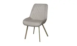 Стул Дилан металл сиденье ткань 510x560x900 бежевий