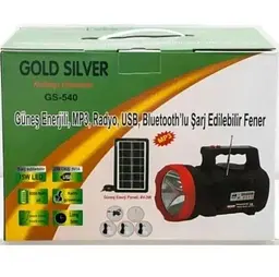 Ліхтар на сонячній батареї Gold Silver GS-540 та зарядний пристрій - мініатюра 2