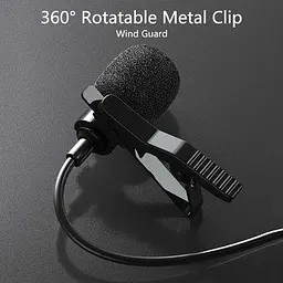 Петличка для телефону Lavalier microphone HSX-M01 Чорний, петличний мікрофон для смартфона зовнішній 1.5 м (ST) - мініатюра 4