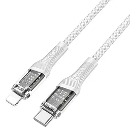 Дата кабель Hoco U111 Discovery Edition Type-C to Lightning 27W (1.2m) Grey - мініатюра 4