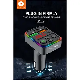 АЗП з FM-модулятором WUW-C162 Black - мініатюра 6