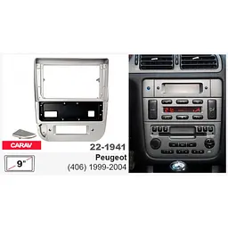 Перехідна рамка Peugeot 406 Carav 22-1941 - мініатюра 5