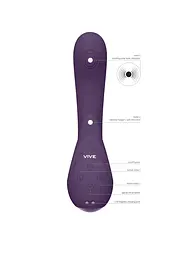 Вібратор Vive Miki 22 см (фіолетовий) - мініатюра 14