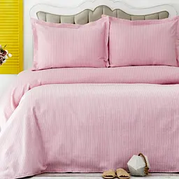 Покривало з наволочками Karaca Home - Cally pembe рожевий 230x240 євро