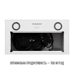 Витяжка повновбудована PERFELLI BI 5212 WH LED - мініатюра 8